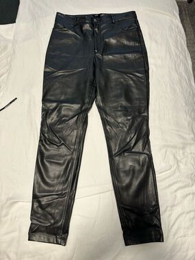 Dynamite Black Faux Leather Skinny Pants